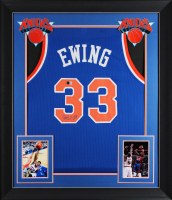 Patrick Ewing Signed Custom Framed Jersey (Beckett) at PristineAuction.com