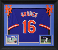 Doc Gooden Signed Custom Framed Jersey (Beckett) at PristineAuction.com