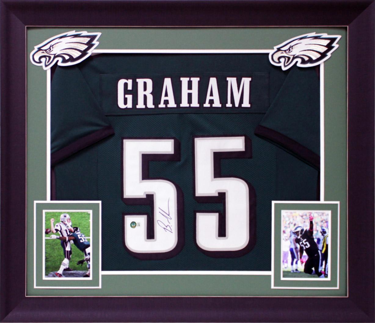 Brandon Graham Signed Custom Framed Jersey (Beckett) at PristineAuction.com Brandon Graham Signed Custom Framed Jersey (Beckett) at PristineAuction.com