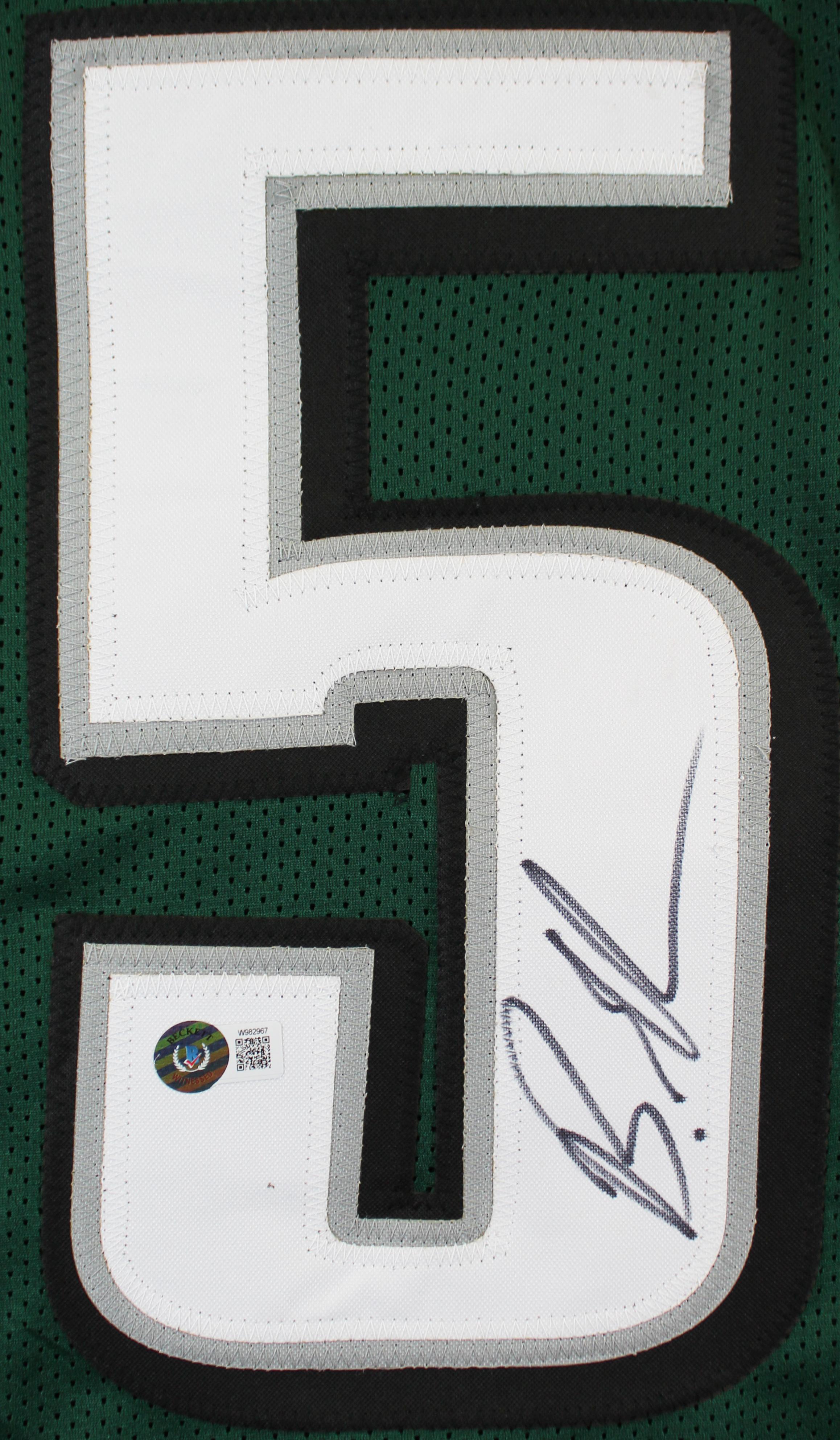 Brandon Graham Signed Custom Framed Jersey (Beckett) at PristineAuction.com Brandon Graham Signed Custom Framed Jersey (Beckett) at PristineAuction.com