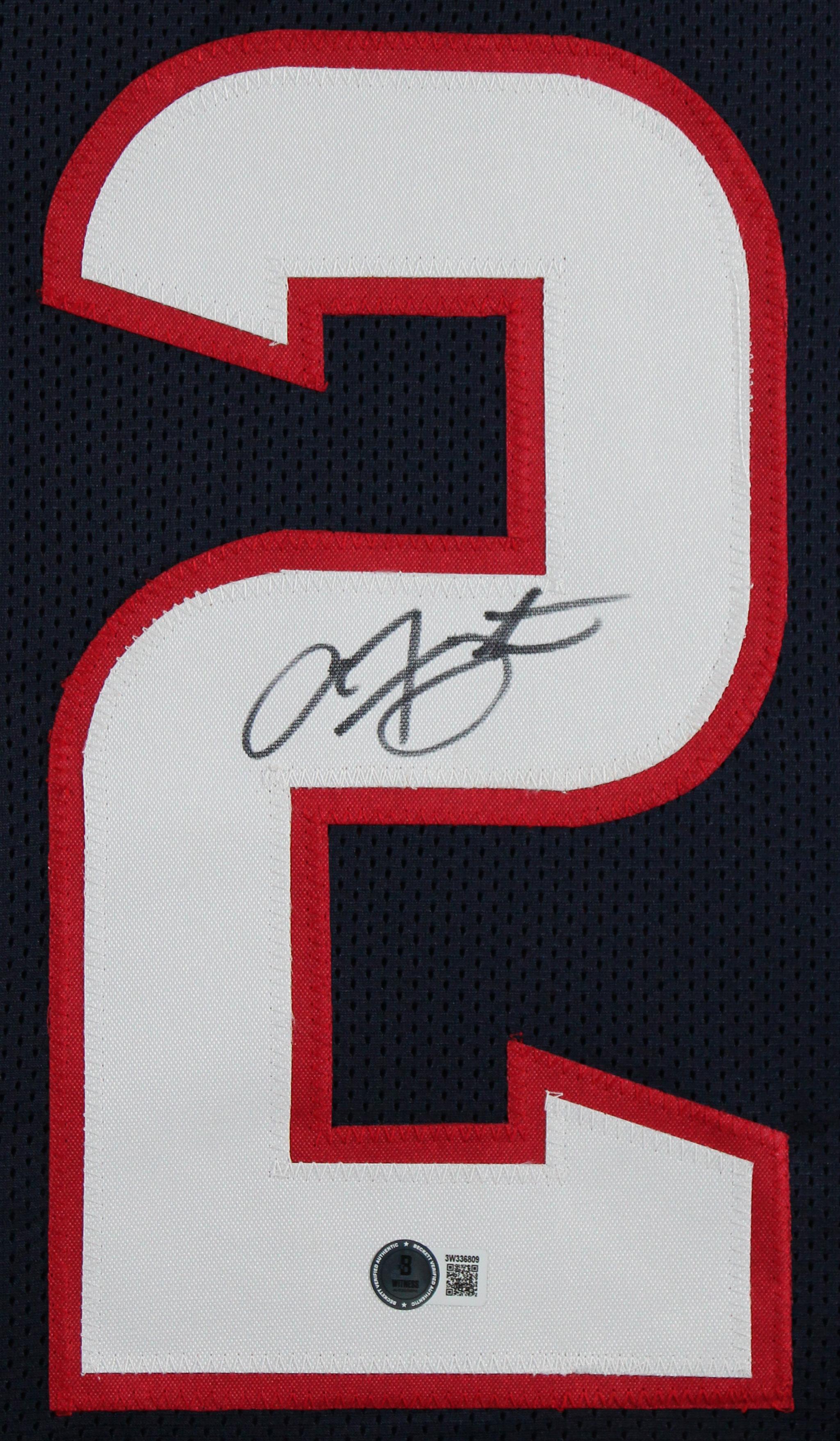 Arian Foster Signed Custom Framed Jersey (Beckett) at PristineAuction.com Arian Foster Signed Custom Framed Jersey (Beckett) at PristineAuction.com