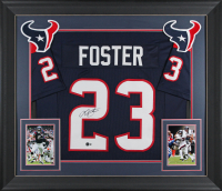 Arian Foster Signed Custom Framed Jersey (Beckett) at PristineAuction.com