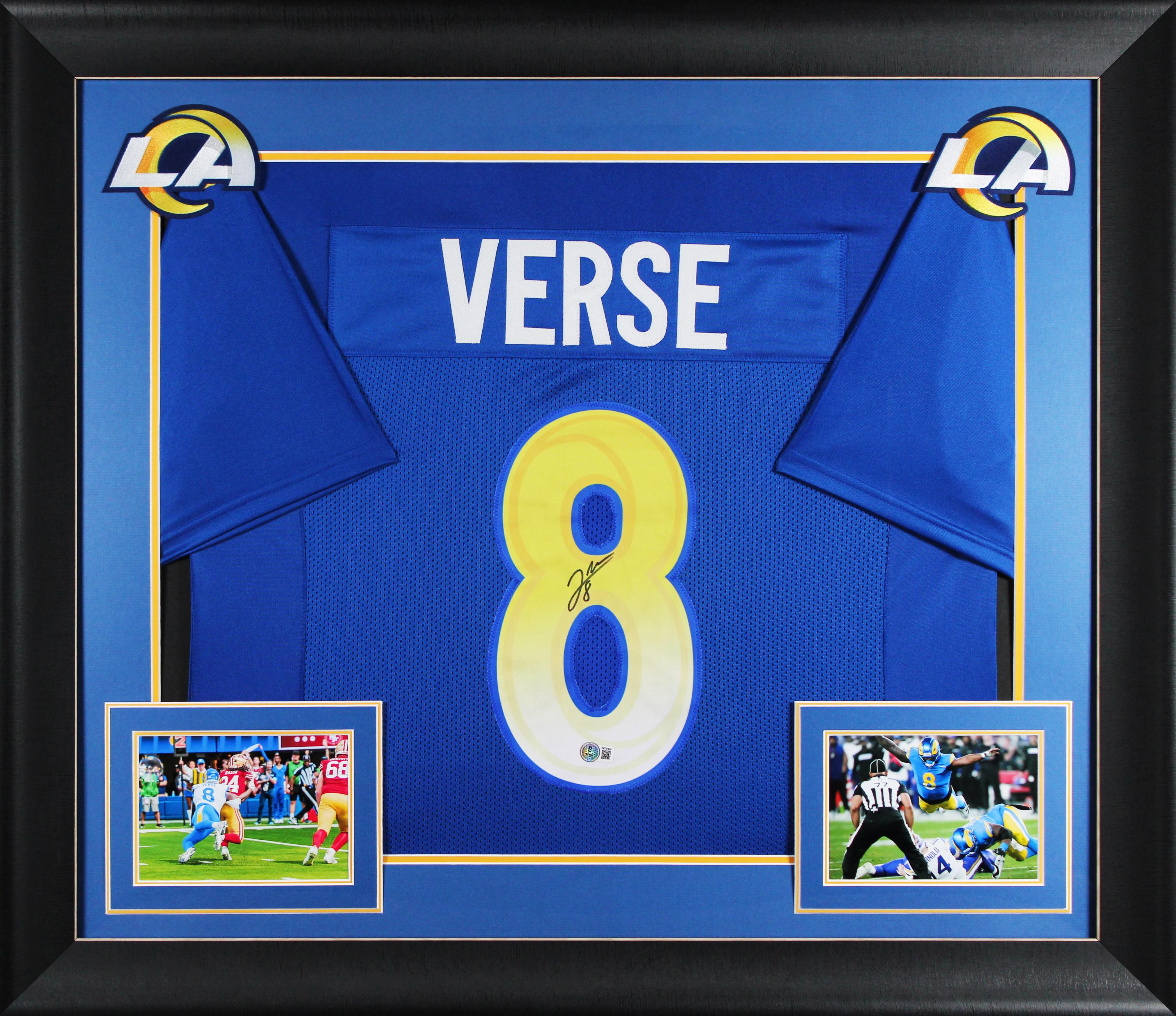 Jared Verse Signed Custom Framed Jersey (Beckett) at PristineAuction.com Jared Verse Signed Custom Framed Jersey (Beckett) at PristineAuction.com