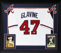 Tom Glavine Signed Custom Framed Jersey (JSA) at PristineAuction.com