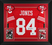 Brent Jones Signed Custom Framed Jersey (Beckett) at PristineAuction.com