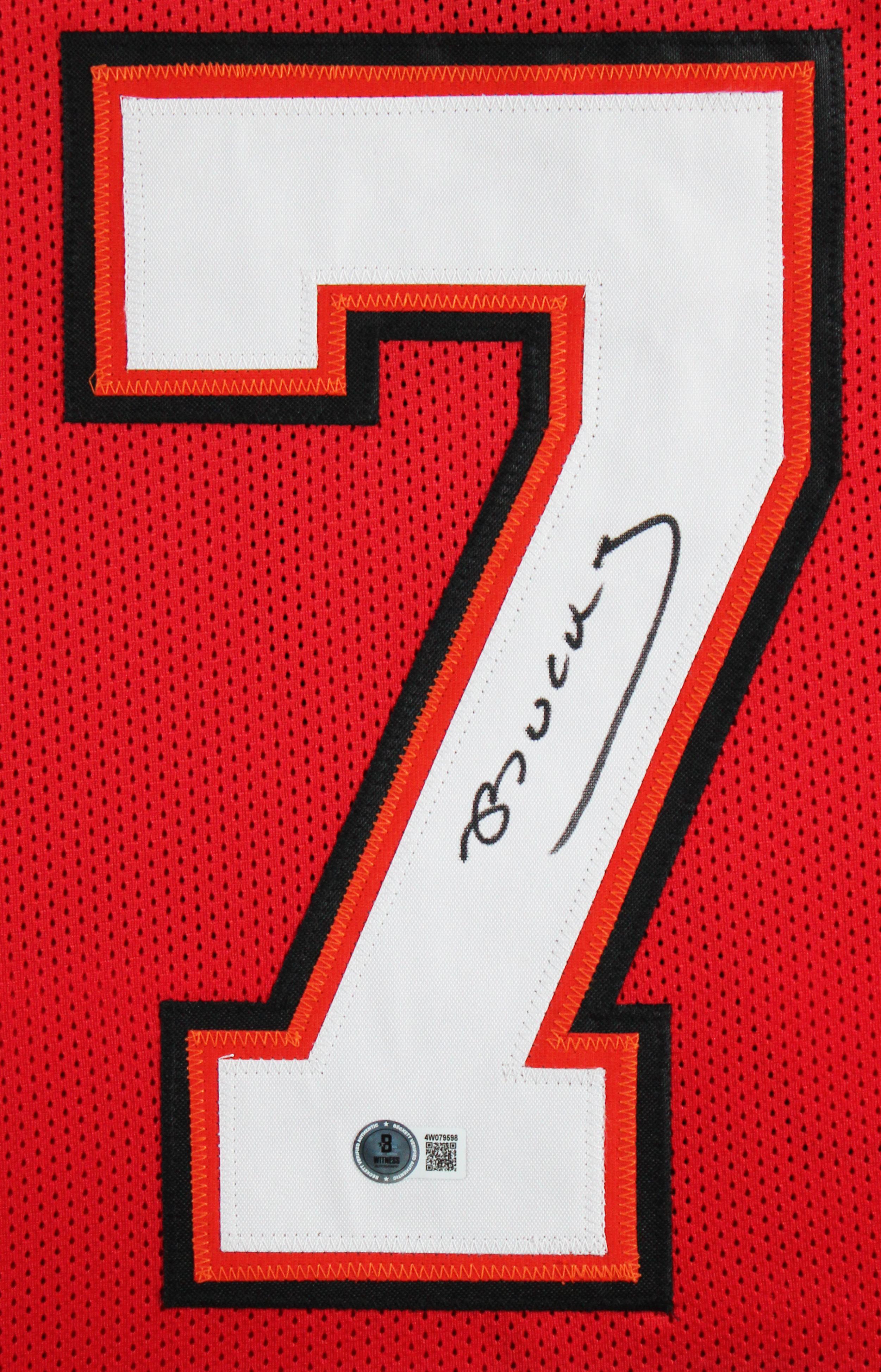 Bucky Irving Signed Custom Framed Jersey (Beckett) at PristineAuction.com Bucky Irving Signed Custom Framed Jersey (Beckett) at PristineAuction.com