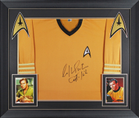 William Shatner Signed "Star Trek" Custom Framed Shirt Display Inscribed "Captain Kirk" (Beckett) at PristineAuction.com