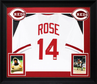 Pete Rose Signed Custom Framed Jersey (Beckett) at PristineAuction.com