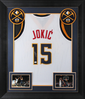 Nikola Jokic Signed Custom Framed Jersey (JSA) at PristineAuction.com