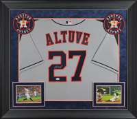 Jose Altuve Signed Astros Custom Framed Nike Authentic Jersey (JSA) at PristineAuction.com