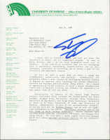 Shaquille O'Neal Signed 1988 University of Hawaii Recruitment Letter & Envelope (Beckett) at PristineAuction.com