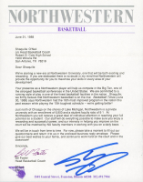 Shaquille O'Neal Signed 1988 Northwestern Wildcats Recruitment Letter & Envelope (Beckett) at PristineAuction.com