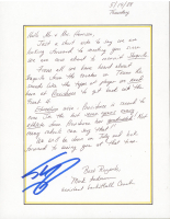 Shaquille O'Neal Signed 1988 Providence Hand-Written Recruitment Letter (Beckett) at PristineAuction.com