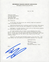 Herb Sendek & Shaquille O'Neal Signed 1988 Providence Recruitment Letter & Envelope (Beckett) at PristineAuction.com