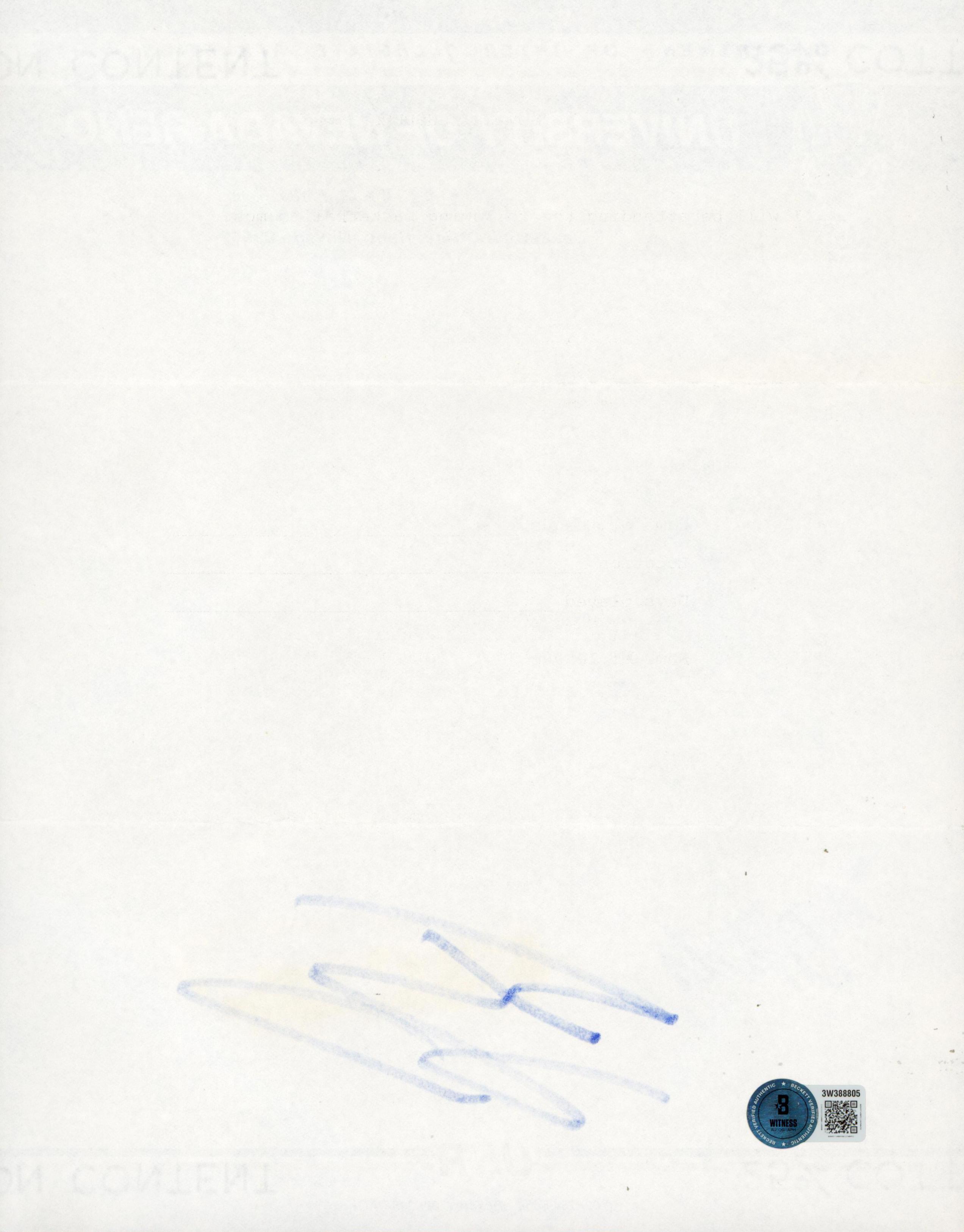 Shaquille O'Neal Signed 1988 University of Nevada-Reno Recruitment Letter & Envelope (Beckett) at PristineAuction.com Shaquille O'Neal Signed 1988 University of Nevada-Reno Recruitment Letter & Envelope (Beckett) at PristineAuction.com