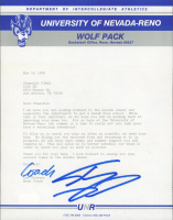 Shaquille O'Neal Signed 1988 University of Nevada-Reno Recruitment Letter & Envelope (Beckett) at PristineAuction.com