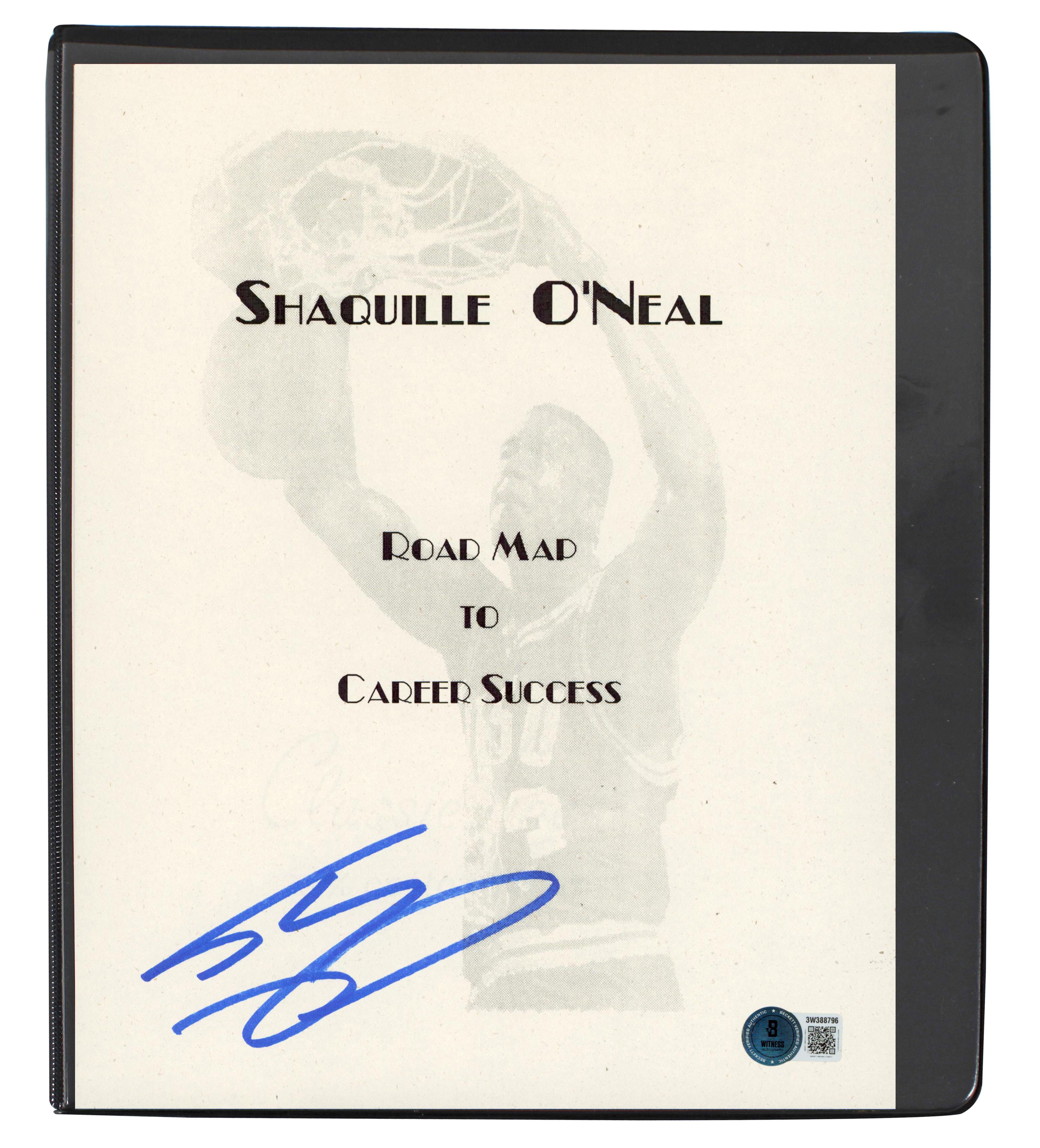 Shaquille O'Neal Signed 1988 Agency Road Map Presentation Binder Letter (Beckett) at PristineAuction.com Shaquille O'Neal Signed 1988 Agency Road Map Presentation Binder Letter (Beckett) at PristineAuction.com