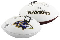 Ray Lewis Signed Ravens Logo Football (Beckett) at PristineAuction.com