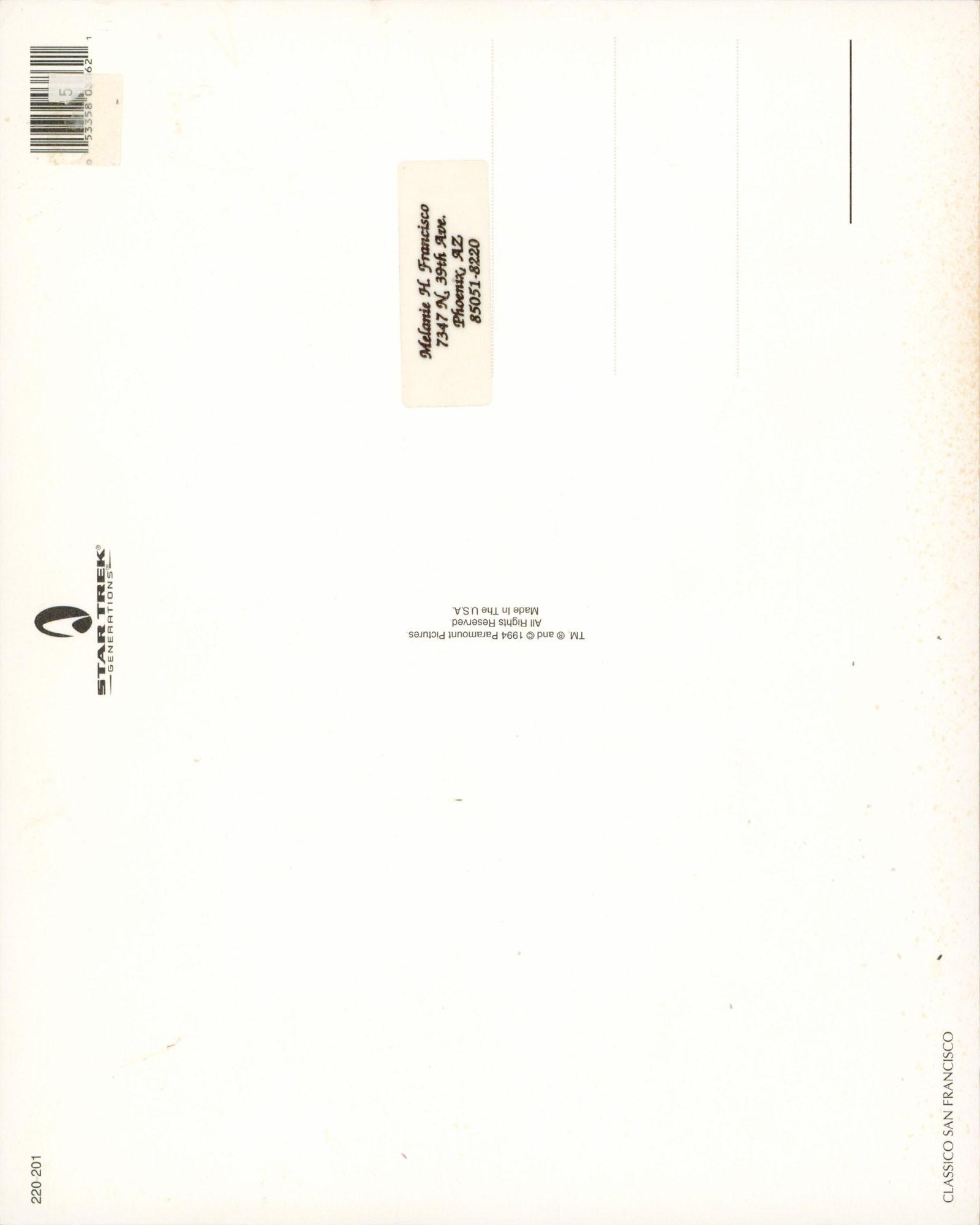 Brent Spiner Signed "Star Trek Generations" 8x10 Postcard (Beckett) at PristineAuction.com Brent Spiner Signed "Star Trek Generations" 8x10 Postcard (Beckett) at PristineAuction.com