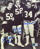 Andy Russell, Jack Lambert & Jack Ham Signed Steelers 8x10 Photo Inscribed "HOF 90" & "HOF 88" (Beckett) at PristineAuction.com