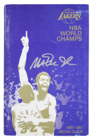 Magic Johnson Signed Lakers 1980-1981 Media Guide (Beckett) at PristineAuction.com