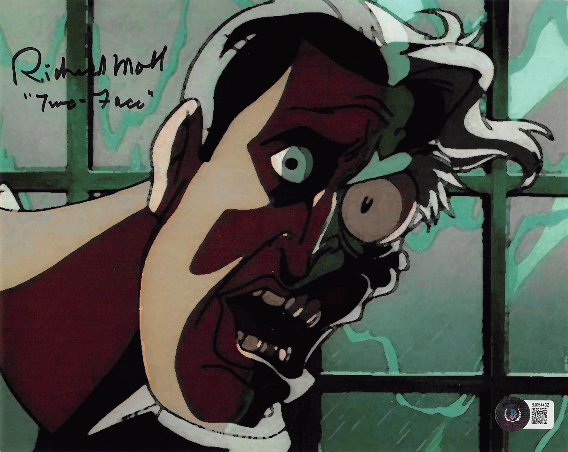 Richard Moll Signed "Batman: The Animated Series" 8x10 Photo Inscribed "Two Face" (Beckett) at PristineAuction.com Richard Moll Signed "Batman: The Animated Series" 8x10 Photo Inscribed "Two Face" (Beckett) at PristineAuction.com