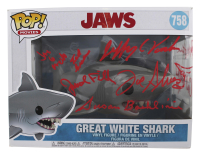 "Jaws" #758 Funko Pop! Vinyl Figure Cast-Signed By (8) with Carl Gottlieb, Susan Backlinie, Jeffrey Vorhees, Jonathan Filley (Beckett) at PristineAuction.com