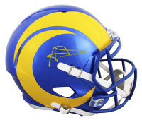 Aaron Donald Signed Rams Full-Size Speed Helmet (JSA) at PristineAuction.com