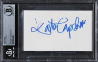 Kate Capshaw Signed 3x5 Index Card (BGS) at PristineAuction.com