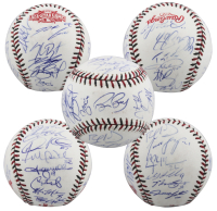 2015 All-Star Game Logo Baseball Signed By (25) with Clayton Kershaw, Jacob deGrom, Kris Bryant, Max Scherzer (Beckett) at PristineAuction.com