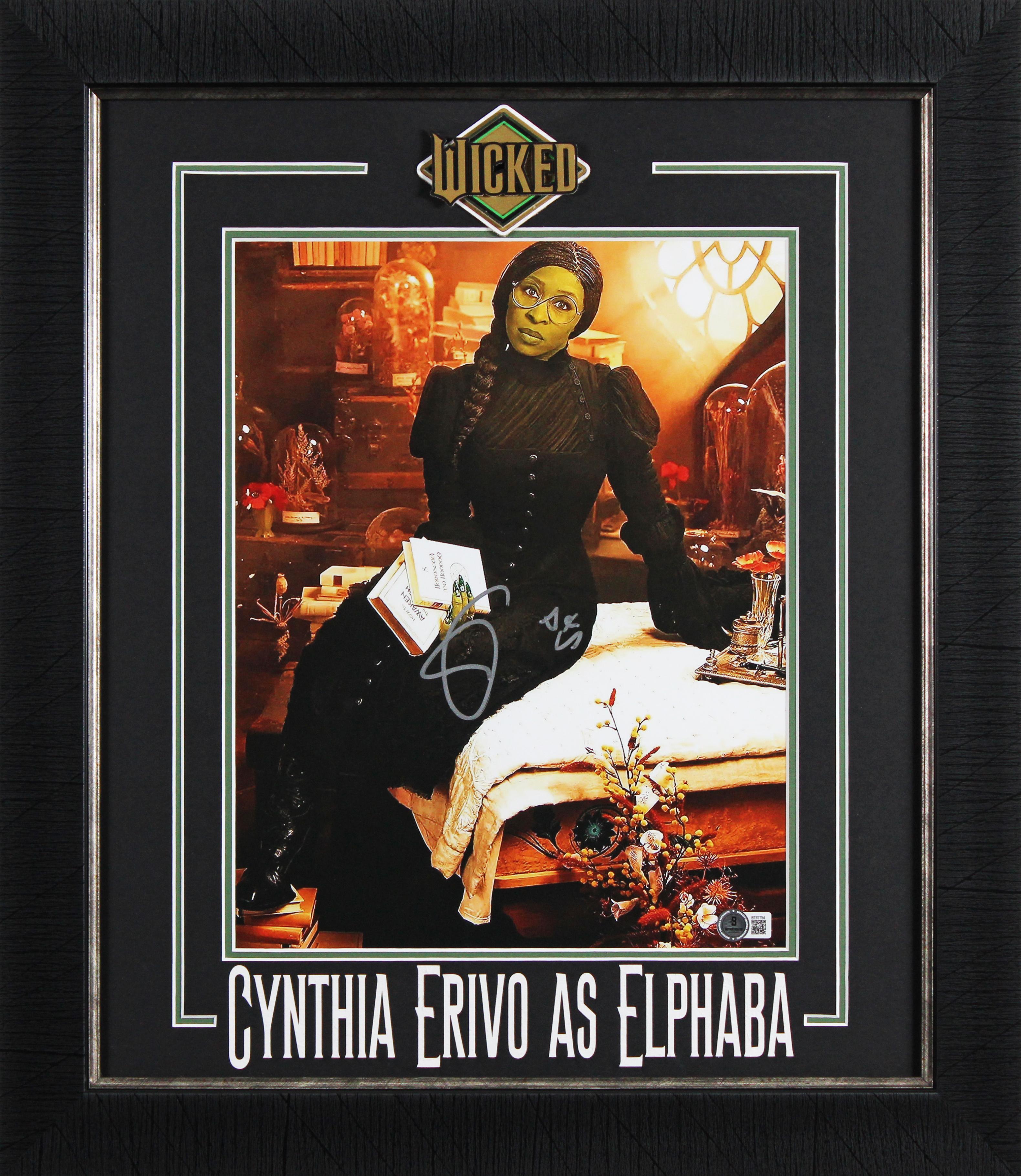 Cynthia Erivo Signed "Wicked" Custom Famed Photo (Beckett) at PristineAuction.com Cynthia Erivo Signed "Wicked" Custom Famed Photo (Beckett) at PristineAuction.com