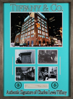 Charles Tiffany Signed Custom Framed Cut Display (Beckett) at PristineAuction.com