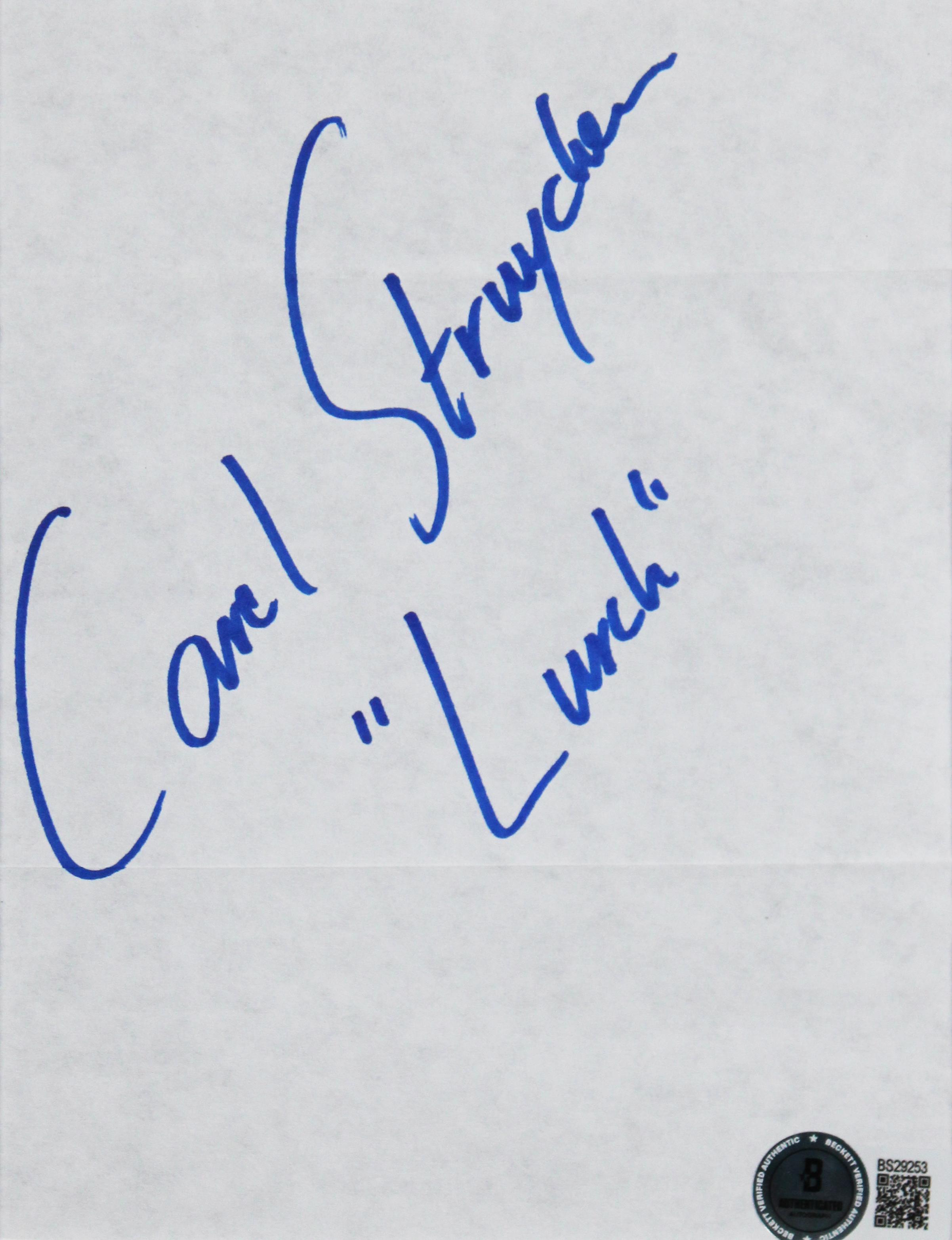 Carel Struycken Signed "Addams Family" Custom Framed Cut Display Inscribed "Lurch" (Beckett) at PristineAuction.com Carel Struycken Signed "Addams Family" Custom Framed Cut Display Inscribed "Lurch" (Beckett) at PristineAuction.com