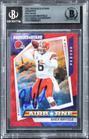 Baker Mayfield Signed 2021 Rookies & Stars Airborne Red Wave #14 (BGS) at PristineAuction.com