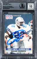 Emmitt Smith Signed 1991 Pro Set #485 (BGS | Auto 10) at PristineAuction.com