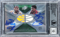 Magic Johnson & Julius Erving Signed 2008 SPX Winning Materials Combos #WMCEJ (BGS | Auto 10) at PristineAuction.com