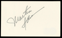 Martin Sheen Signed 3x5 Index Card (Beckett) at PristineAuction.com