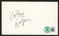 Kathy Najimy Signed 3x5 Index Card (Beckett) at PristineAuction.com