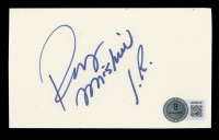 Rey Mysterio Jr. Signed 3x5 Index Card (Beckett) at PristineAuction.com