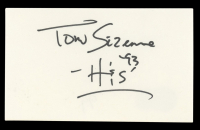 Tom Sizemore Signed 3x5 Index Card (Beckett) at PristineAuction.com