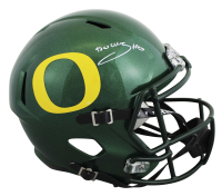Bucky Irving Signed Oregon Ducks Full-Size Speed Helmet (Beckett) at PristineAuction.com