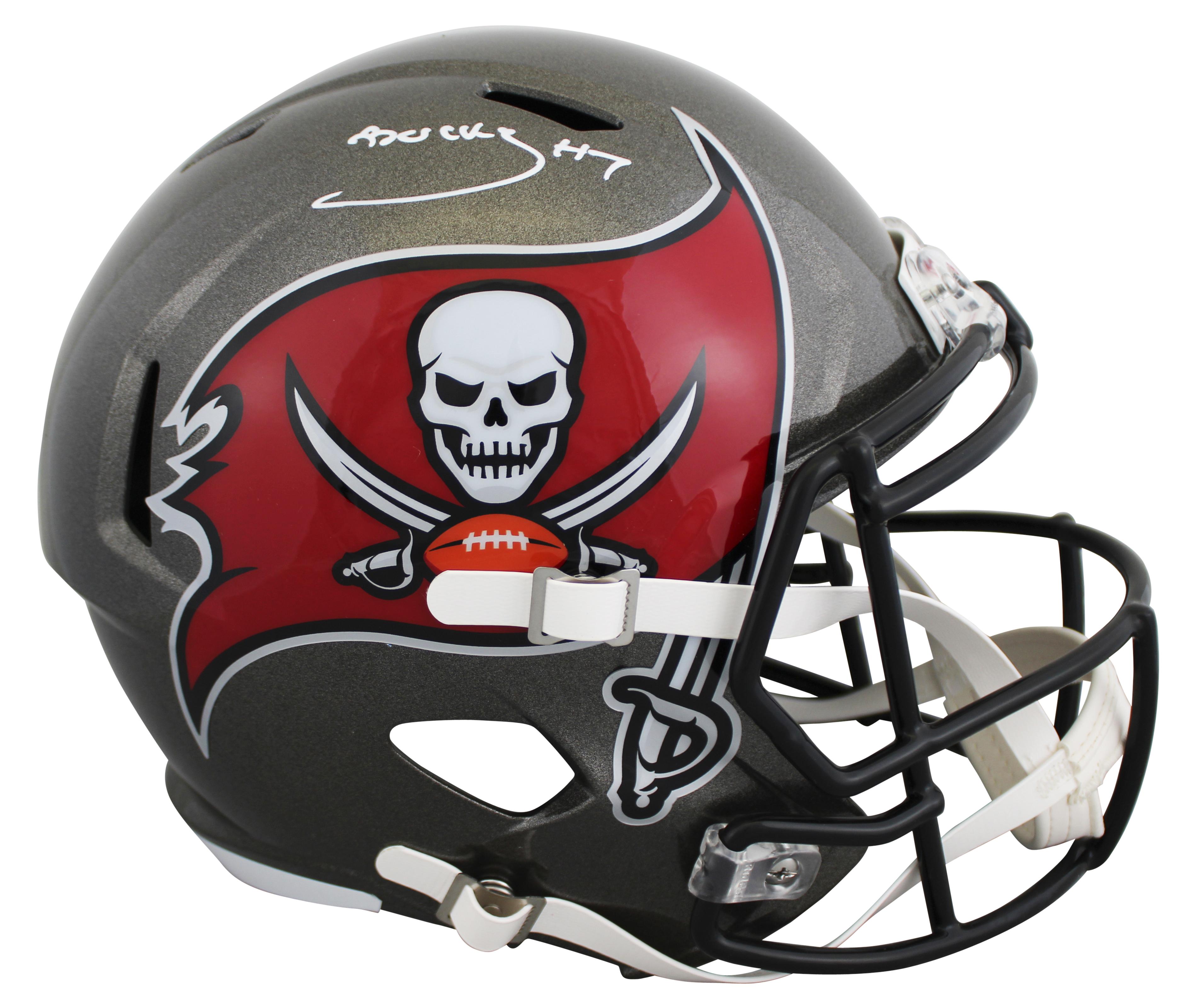 Bucky Irving Signed Buccaneers Full-Size Speed Speed Helmet (Beckett) at PristineAuction.com Bucky Irving Signed Buccaneers Full-Size Speed Speed Helmet (Beckett) at PristineAuction.com