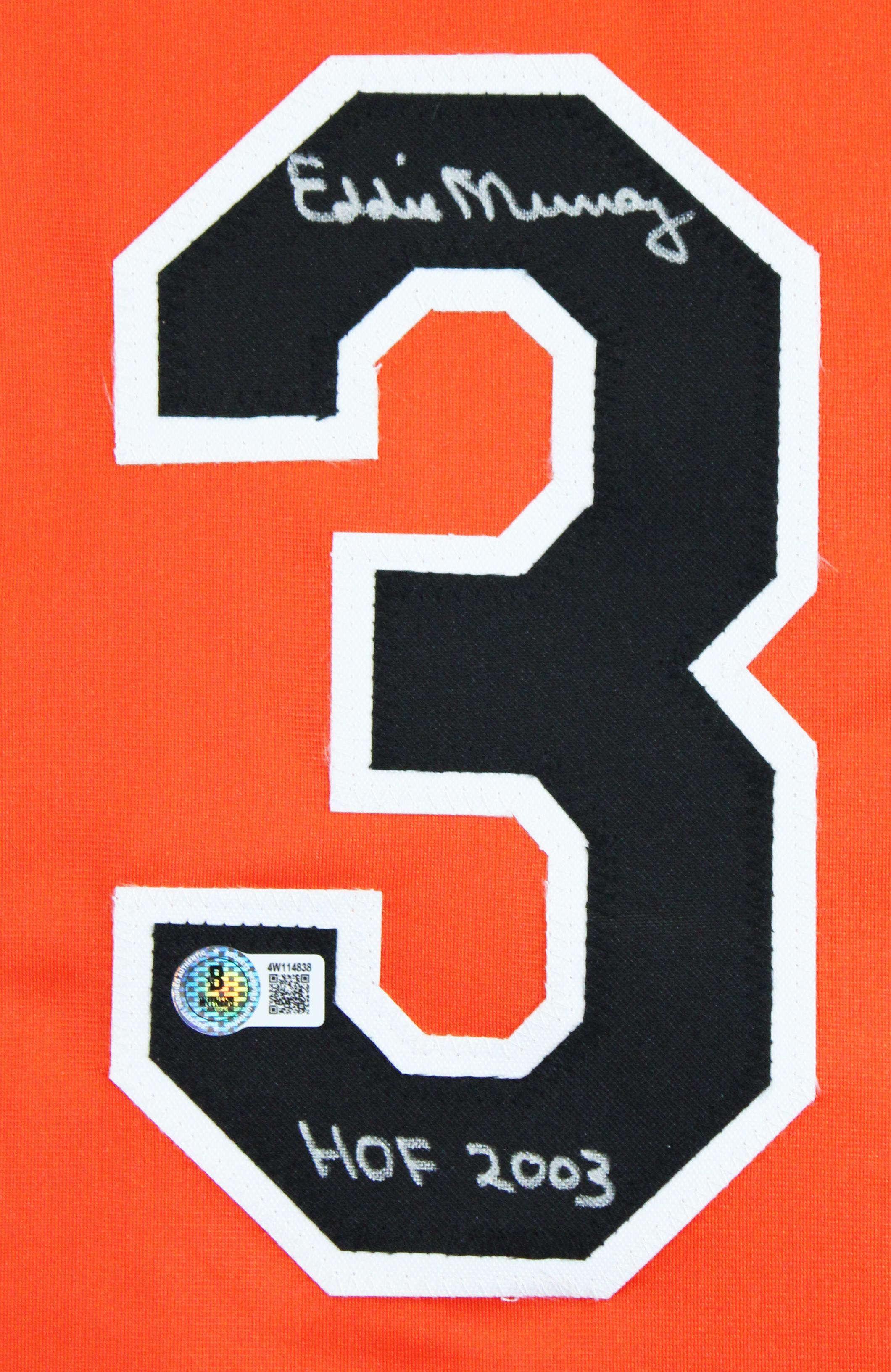 Eddie Murray Signed Jersey Inscribed "HOF 03" (Beckett) at PristineAuction.com Eddie Murray Signed Jersey Inscribed "HOF 03" (Beckett) at PristineAuction.com