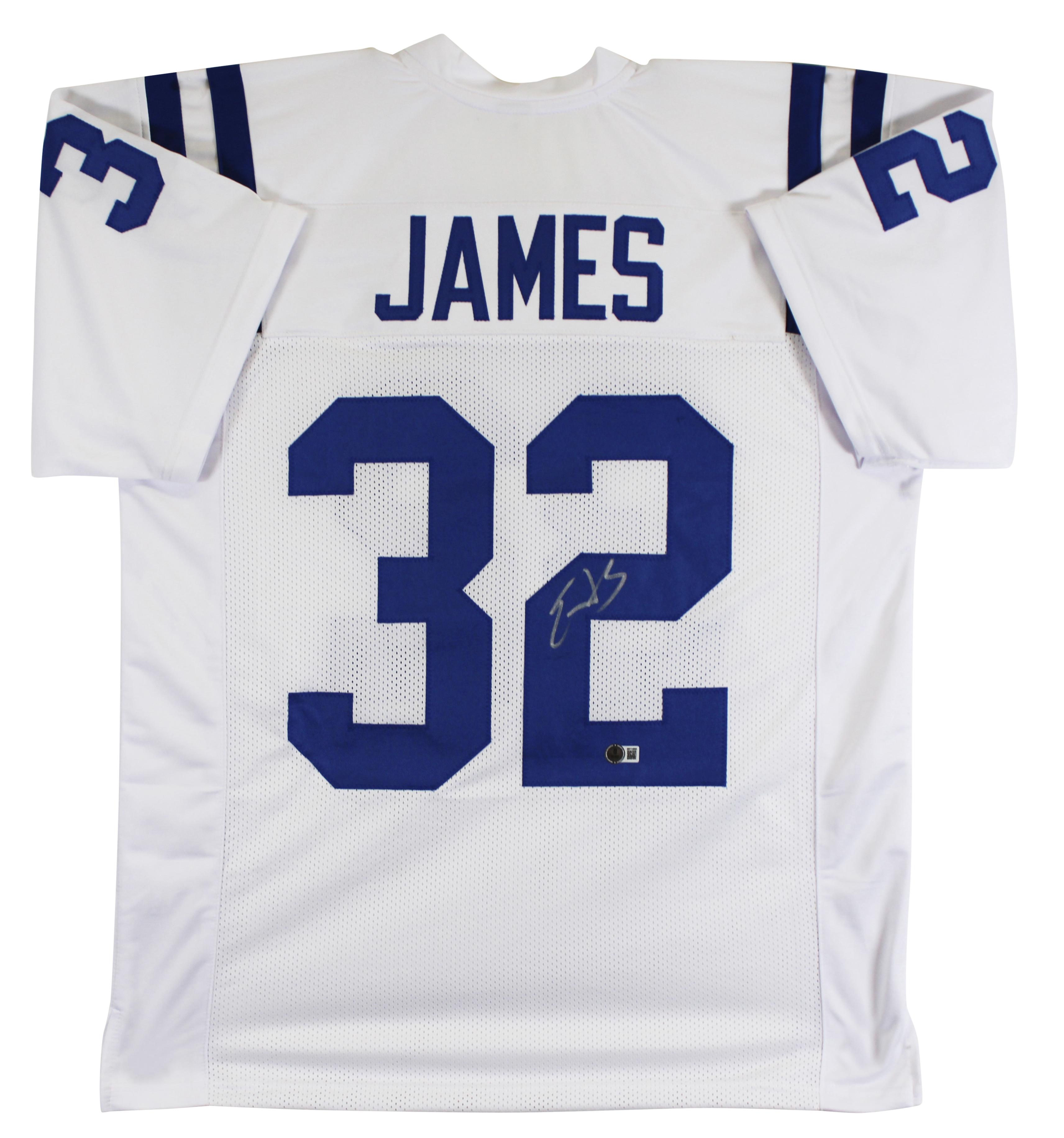 Edgerrin James Signed Jersey (Beckett) at PristineAuction.com Edgerrin James Signed Jersey (Beckett) at PristineAuction.com
