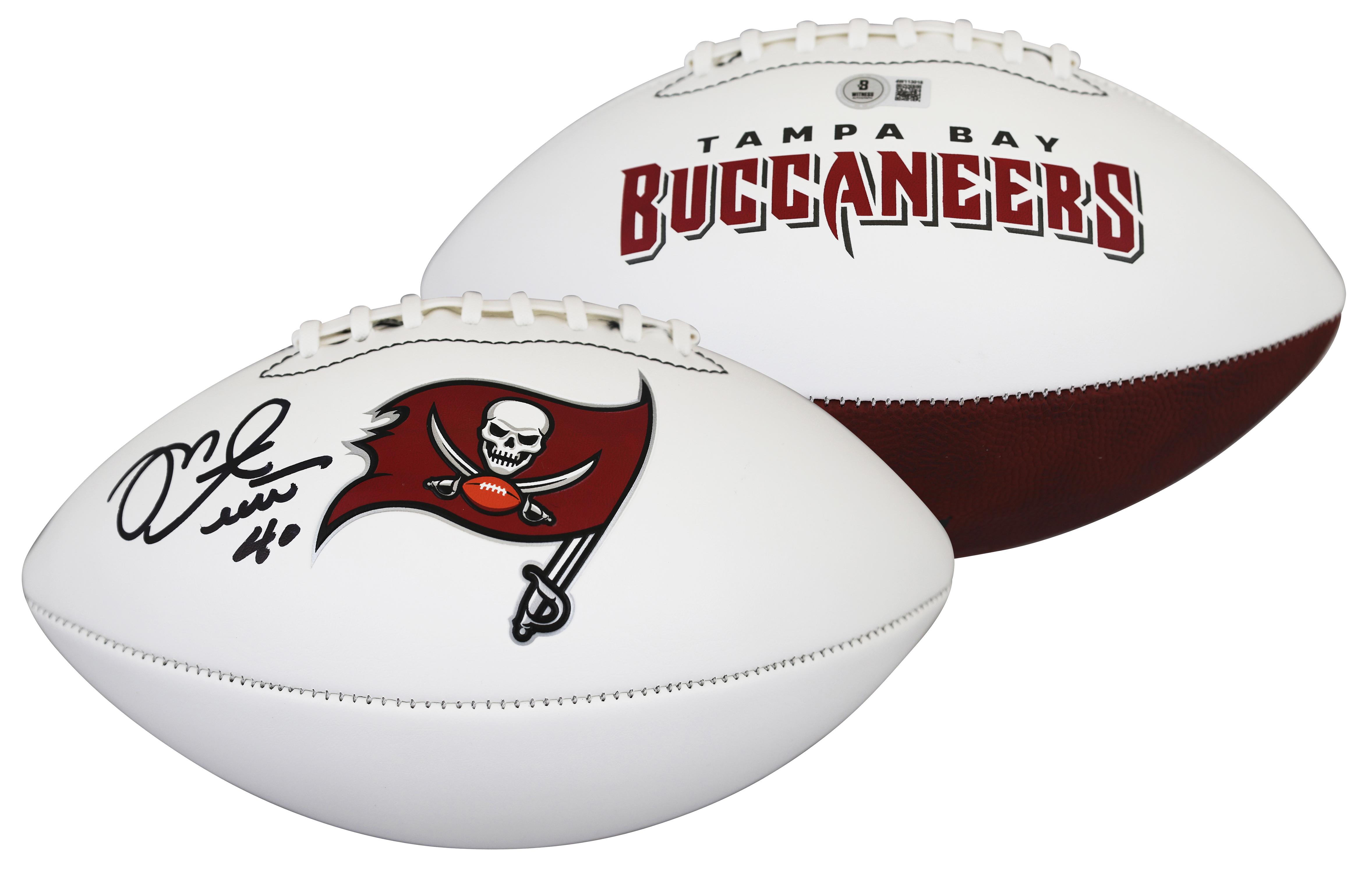 Buccaneers Mike Alstott Signed Buccaneers Logo Football (Beckett) at PristineAuction.com Buccaneers Mike Alstott Signed Buccaneers Logo Football (Beckett) at PristineAuction.com