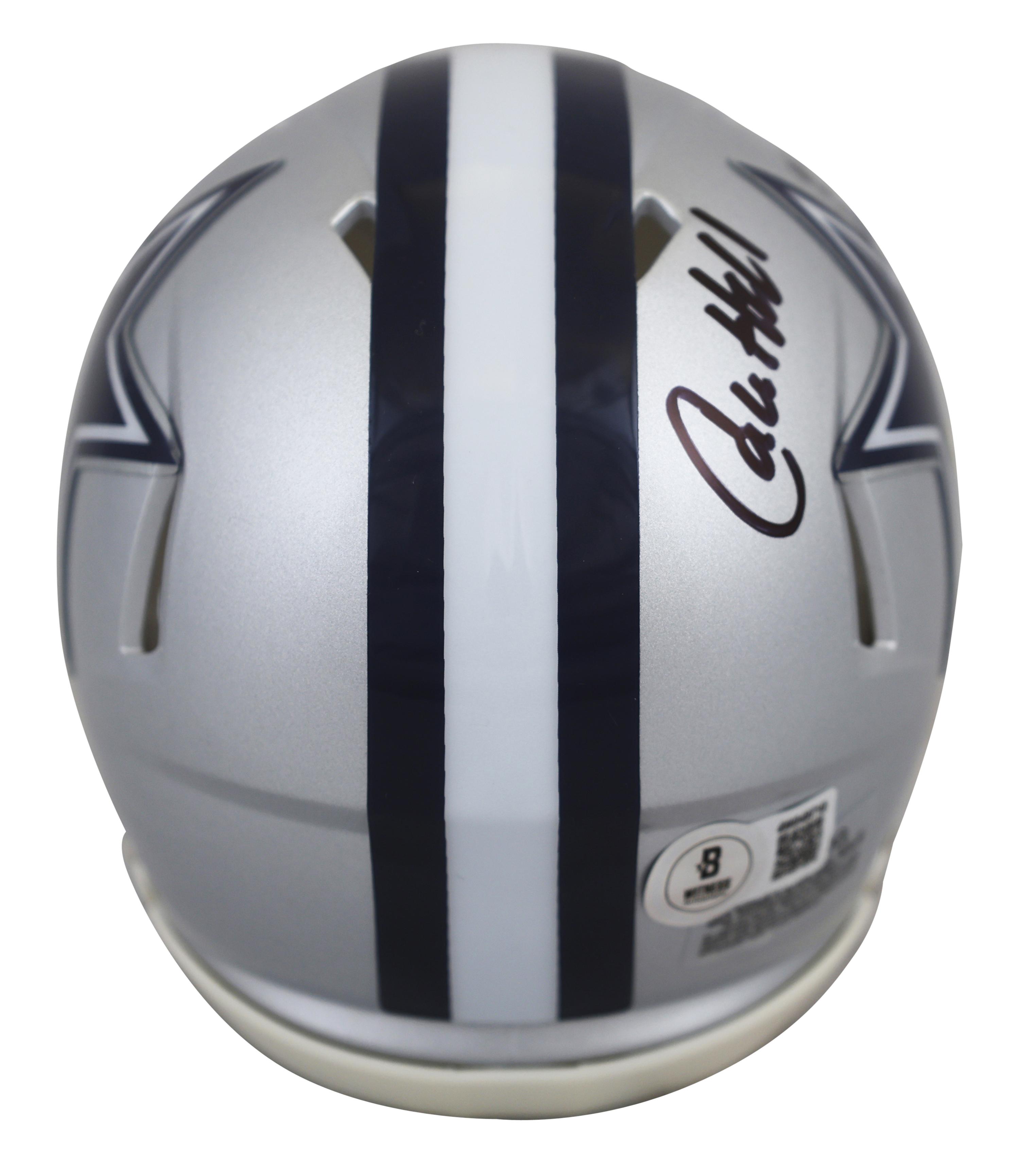 Calvin Hill Signed Cowboys Speed Mini Helmet Inscribed "69 ROY" (Beckett) at PristineAuction.com Calvin Hill Signed Cowboys Speed Mini Helmet Inscribed "69 ROY" (Beckett) at PristineAuction.com