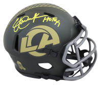 Eric Dickerson Signed Rams Salute to Service Alternate Speed Mini Helmet Inscribed "HOF 99" (Beckett) at PristineAuction.com