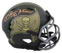 Mike Alstott Signed Buccaneers Salute To Service Alternate Speed Mini Helmet Inscribed "A-Train" (Beckett) at PristineAuction.com