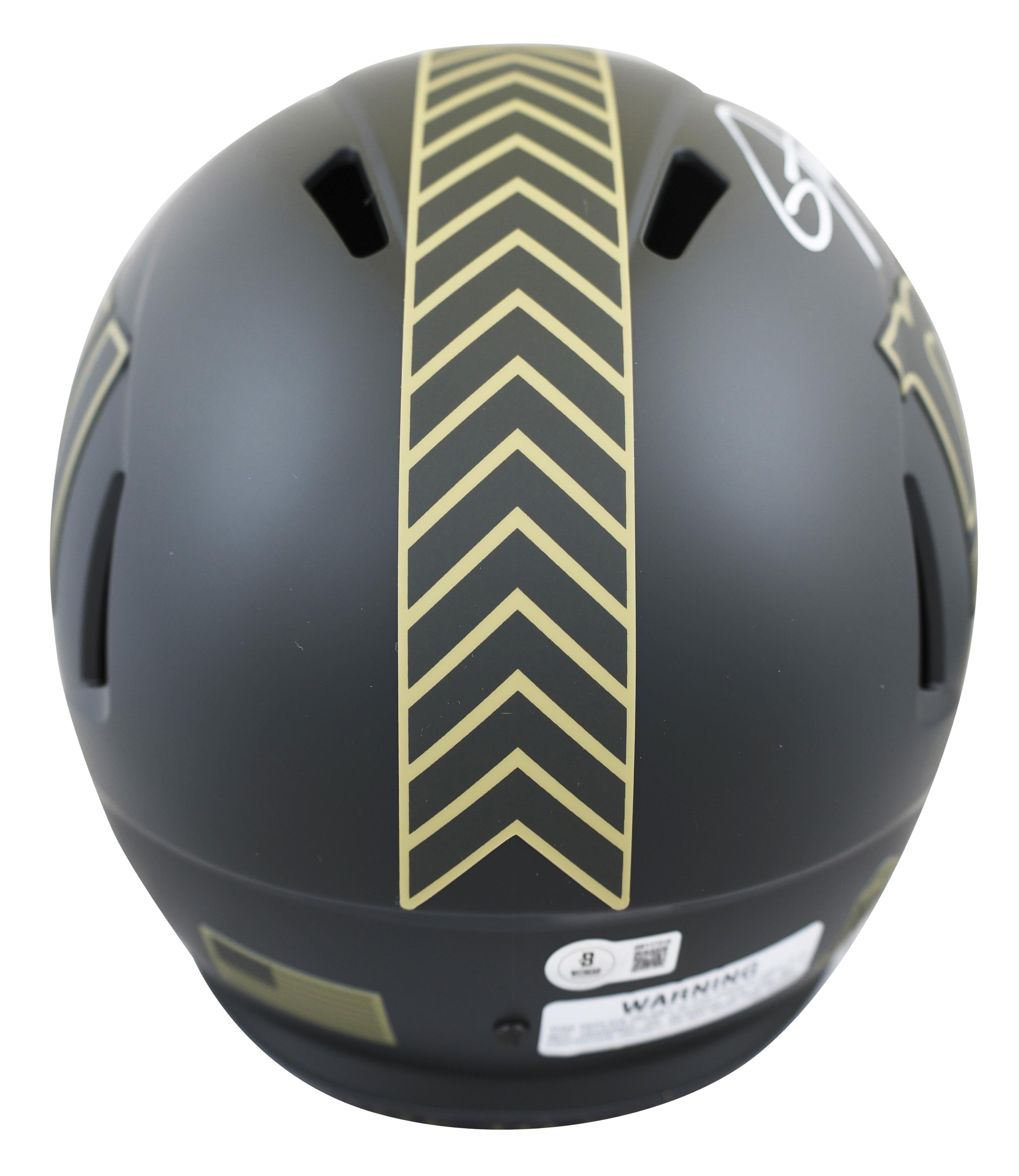 Lawrence Taylor Signed Giants Full-Size Salute to Service Alternate Speed Helmet (Beckett) at PristineAuction.com Lawrence Taylor Signed Giants Full-Size Salute to Service Alternate Speed Helmet (Beckett) at PristineAuction.com