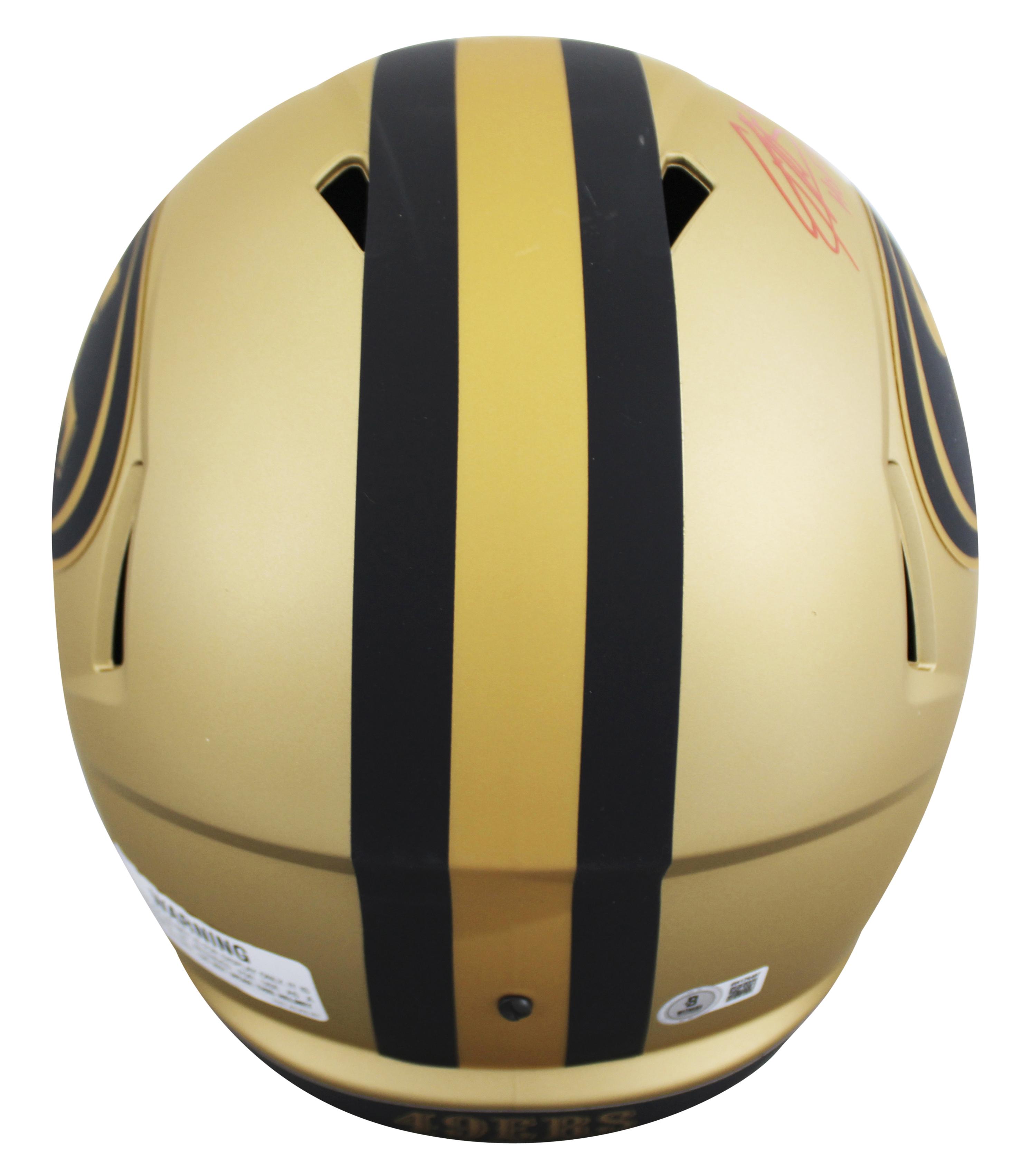 Patrick Willis Signed 49ers Full-Size Rave Alternate Speed Helmet Inscribed "HOF 24" (Beckett) at PristineAuction.com Patrick Willis Signed 49ers Full-Size Rave Alternate Speed Helmet Inscribed "HOF 24" (Beckett) at PristineAuction.com